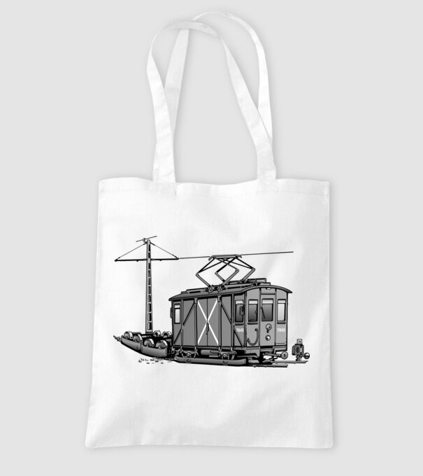 Trenuri model alb pe tricou