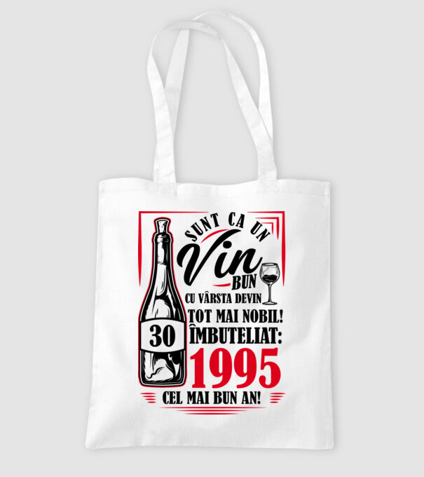 Un Vin Bun 1995 - Alb model alb pe tricou
