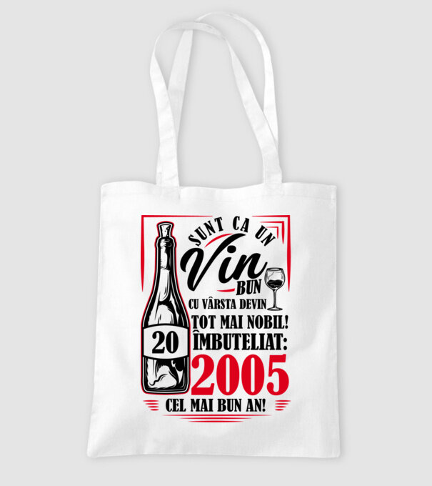 Un Vin Bun 2005 - Alb model alb pe tricou