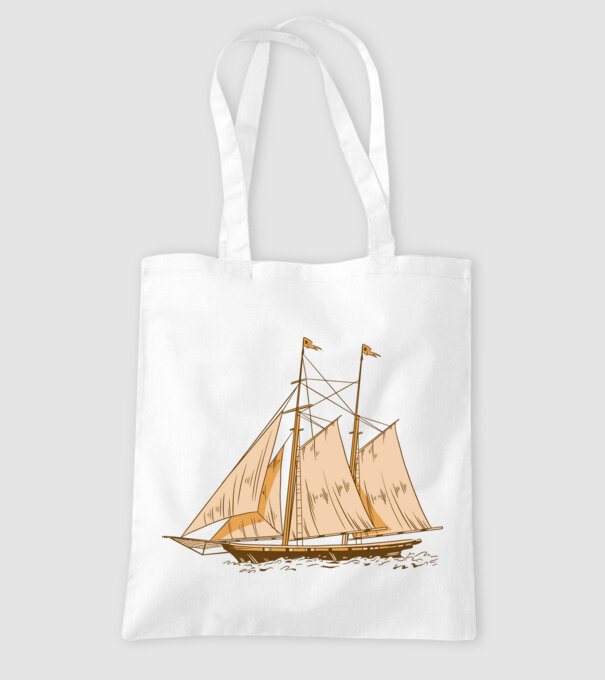 Vapoare model alb pe tricou