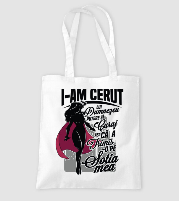 I-am cerut lui Dumnezeu putere și curaj - așa că a trimis-o pe soția mea model alb pe tricou