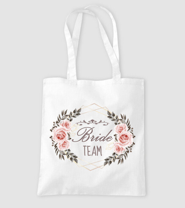 Vintage Bride team model alb pe tricou