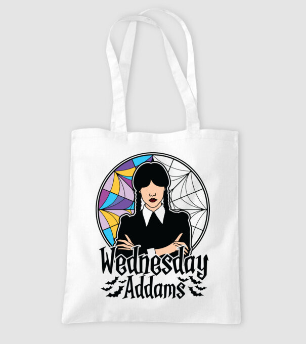 Wednesday Window colorful model alb pe tricou