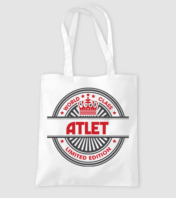 atlet model alb pe tricou