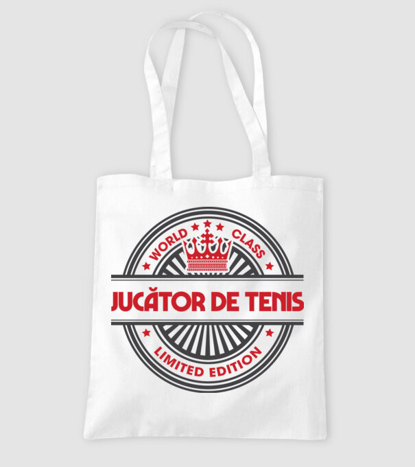 jucător de tenis model alb pe tricou