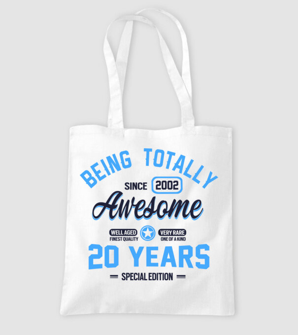 20 years of being totally awesome model alb pe tricou