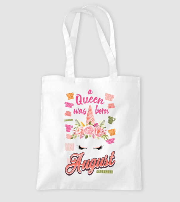 A queen was born in AUGUSZTUS model alb pe tricou