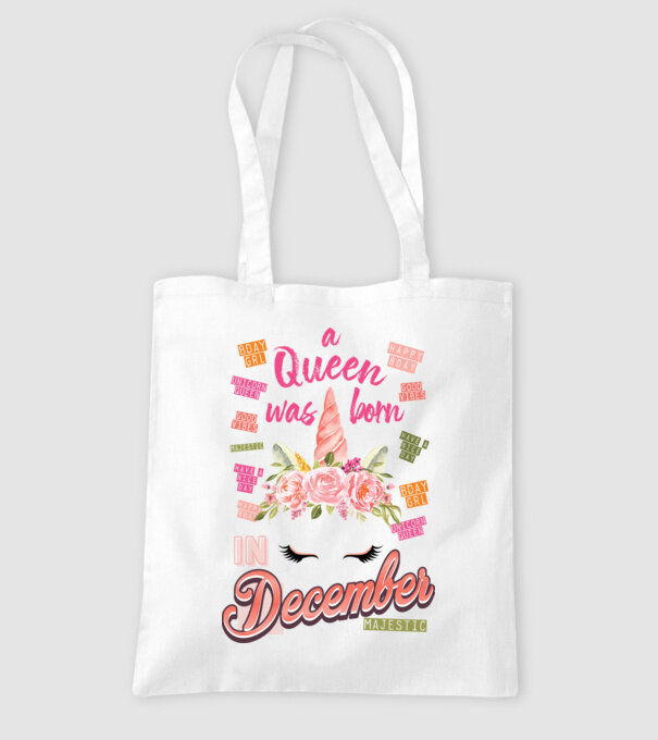 A queen was born in DECEMBER model alb pe tricou