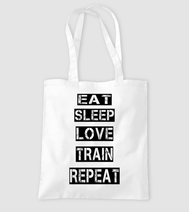 AET SLEEP LOVE TRAIN model alb pe tricou