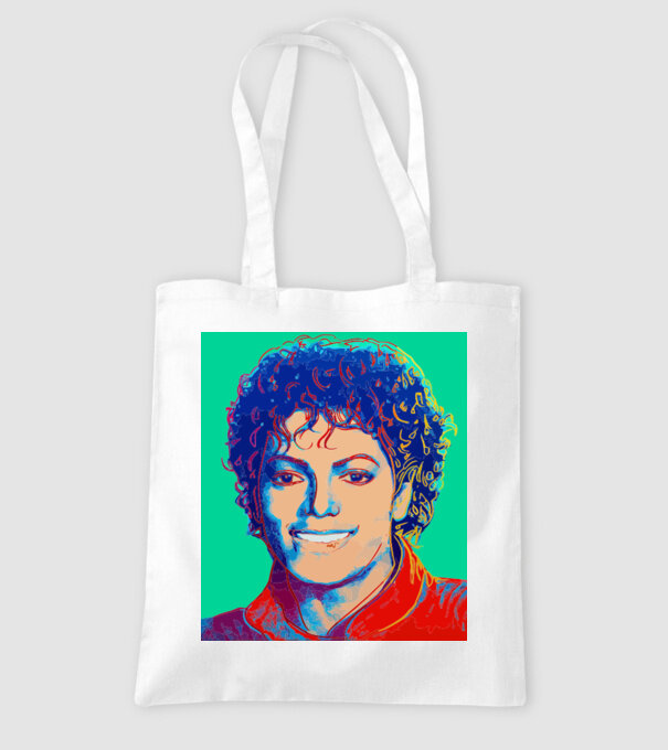 Micheal Jackson Art model alb pe tricou