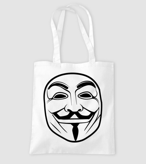Anonymus model alb pe tricou