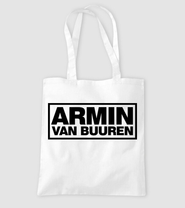 Armin Van Buuren logo model alb pe tricou
