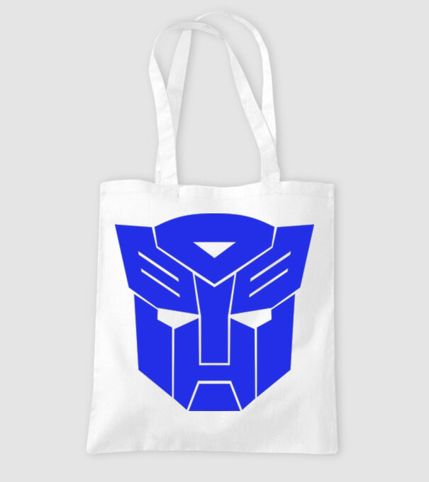 Autobot model alb pe tricou