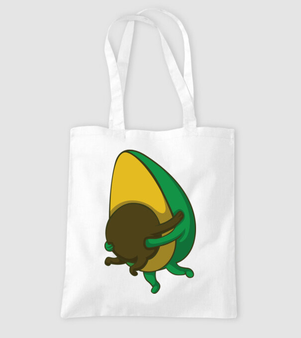 Avocado model alb pe tricou