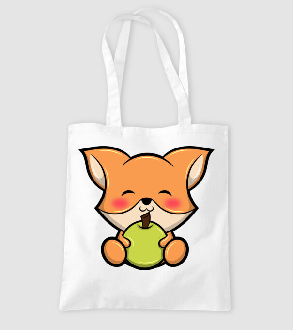 Baby Fox model alb pe tricou