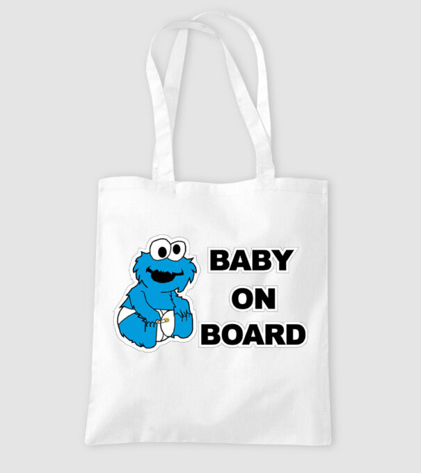 Baby Monster model alb pe tricou