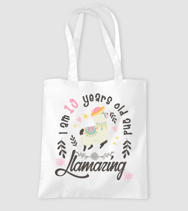 Birthday Llamazing 19 years old model alb pe tricou