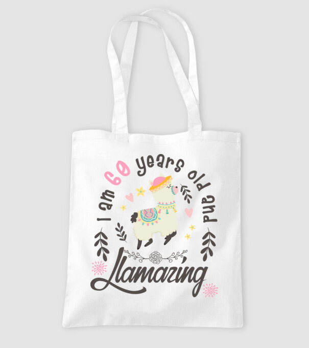 Birthday Llamazing 60 years old model alb pe tricou