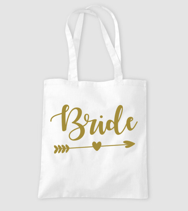 Bride model alb pe tricou