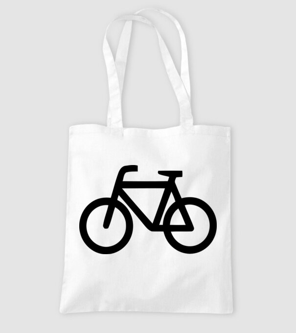Bicicletă model alb pe tricou