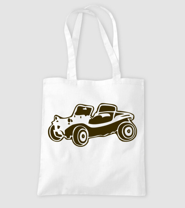 Buggy model alb pe tricou