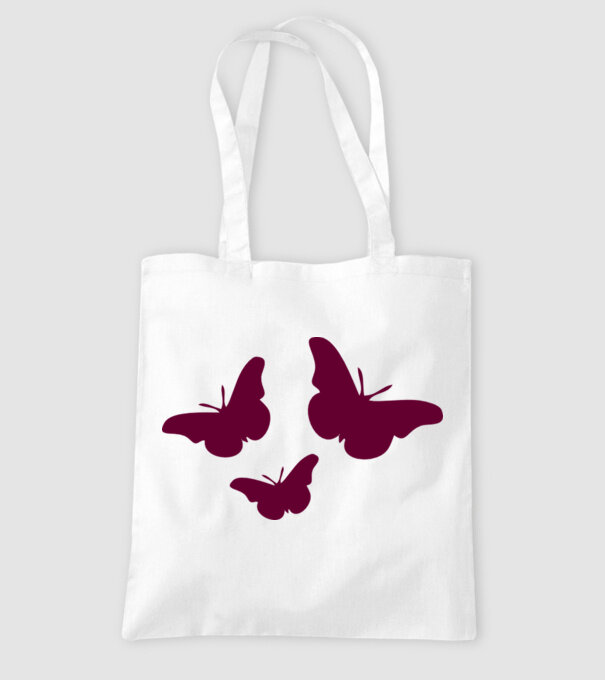 Butterflies model alb pe tricou