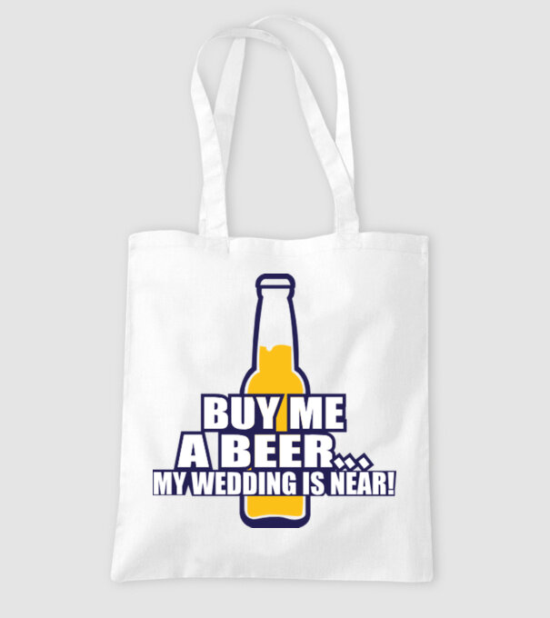 buy me a beer model alb pe tricou
