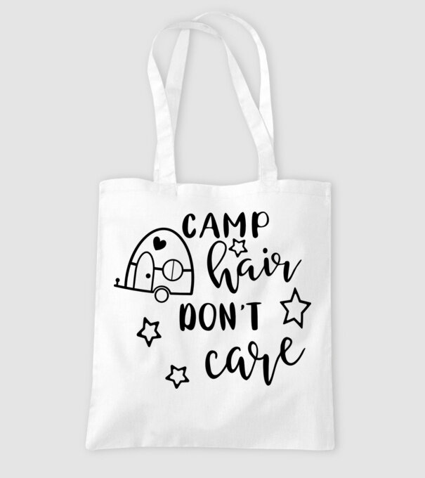 Camp hair trailer model alb pe tricou