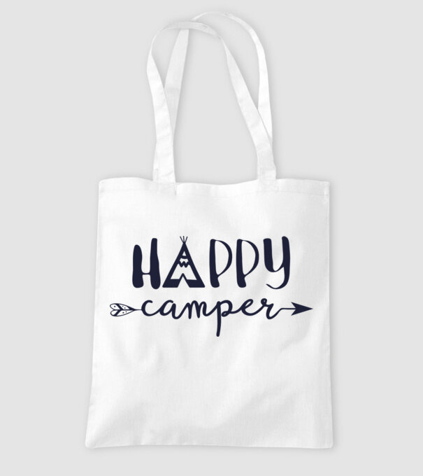 Camper tepee model alb pe tricou