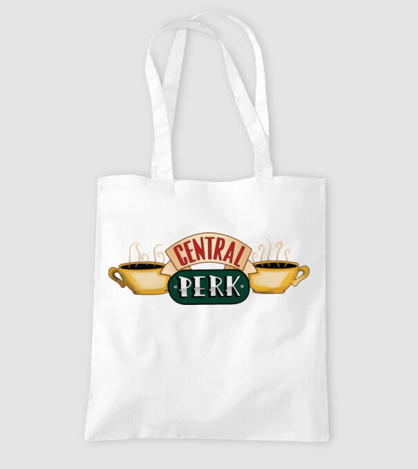 Central perk model alb pe tricou