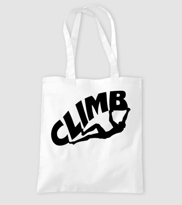 climb model alb pe tricou