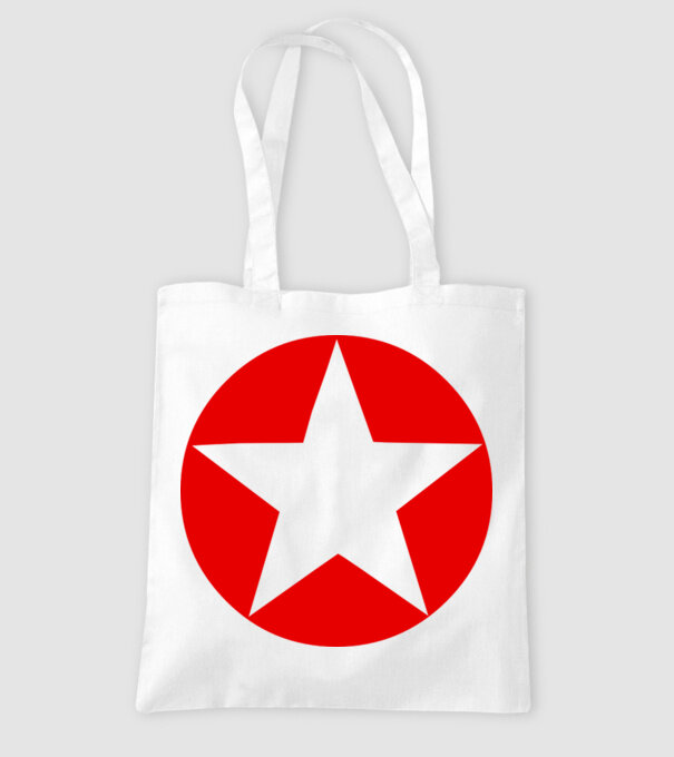 stea model alb pe tricou