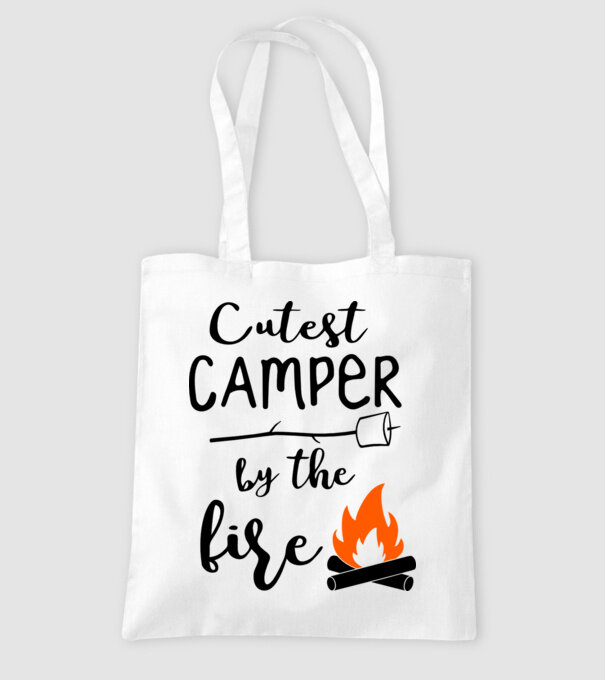 Cutest camper model alb pe tricou