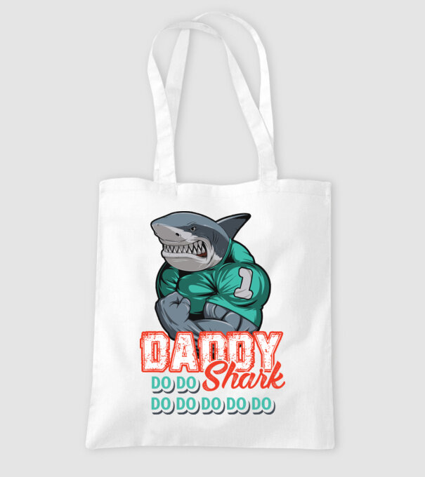 Daddy Shark do do do do model alb pe tricou