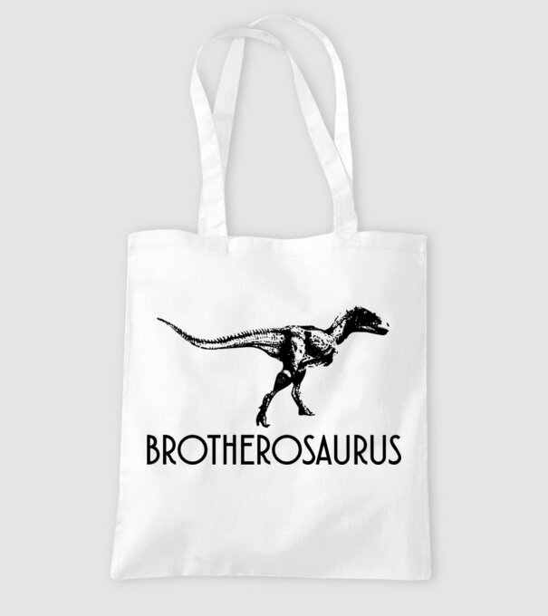 Familia de dinozauri Brotherosaurus model alb pe tricou