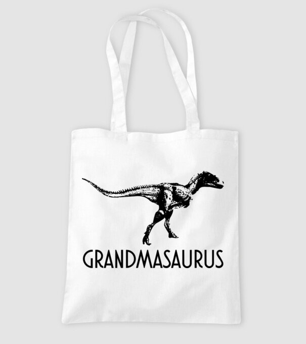 Familia de dinozauri Grandmasaurus model alb pe tricou