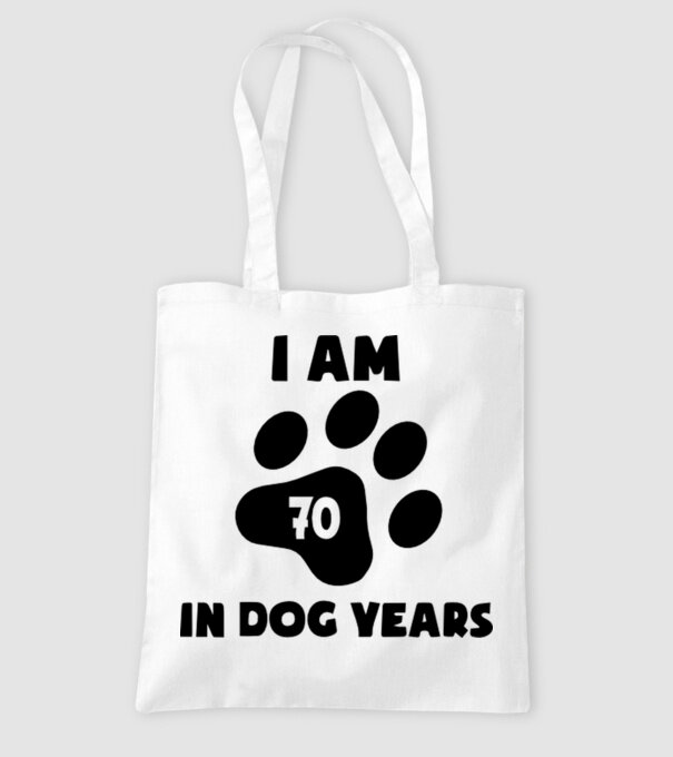Dog year - 70 model alb pe tricou