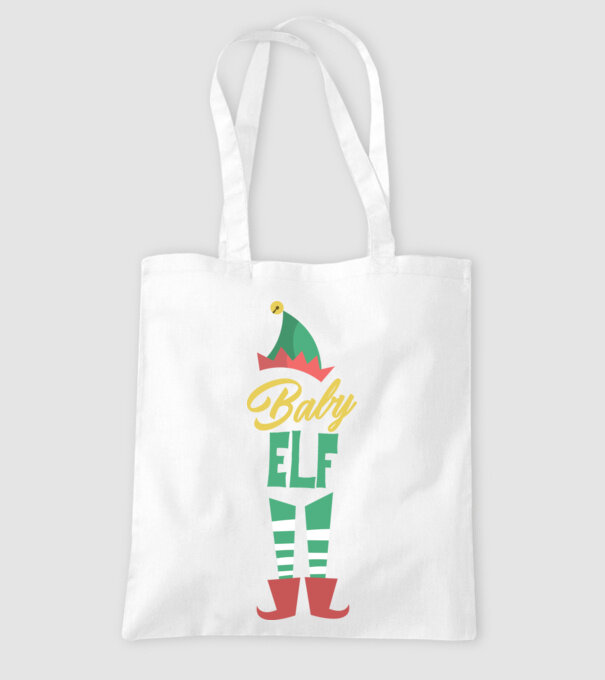 Elf family baby model alb pe tricou