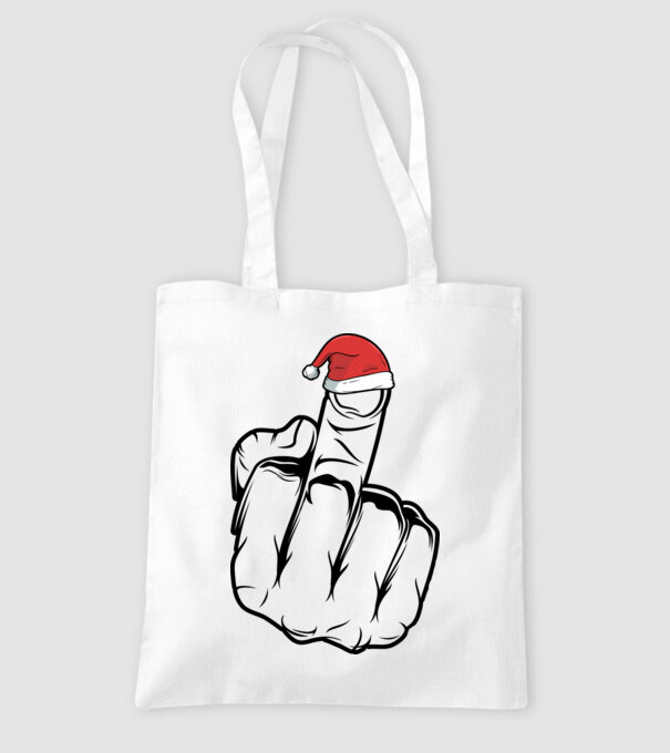 f u christmas model alb pe tricou
