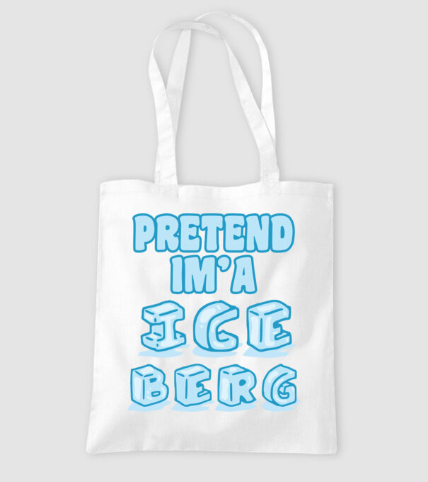 Iceberg carnaval model alb pe tricou
