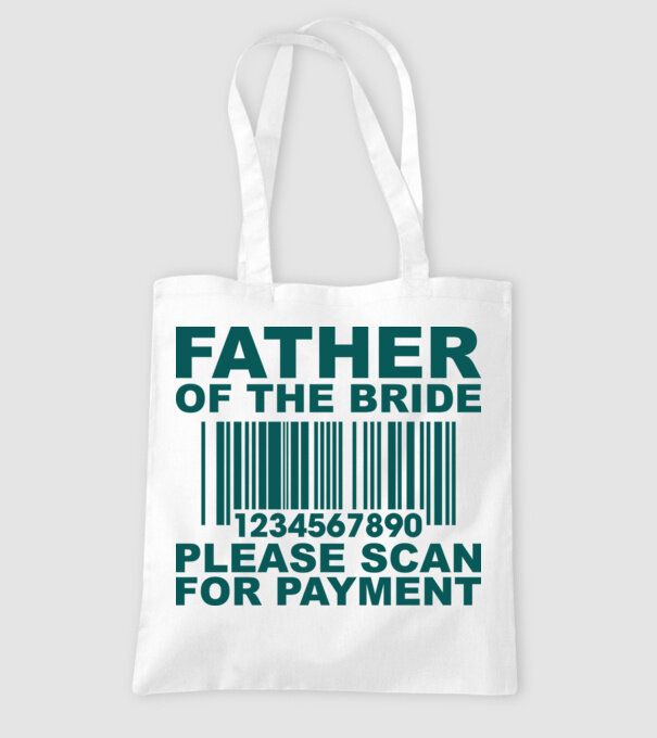 Father of the bride model alb pe tricou