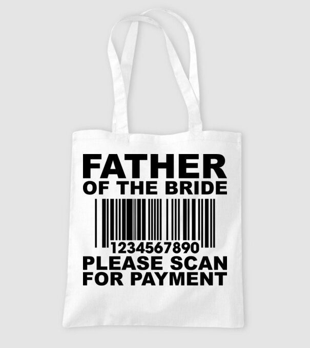 Father of the bride model alb pe tricou