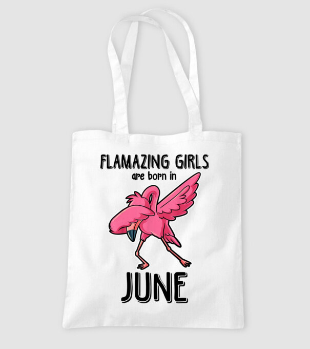 Flamazing girls are born in june black model alb pe tricou