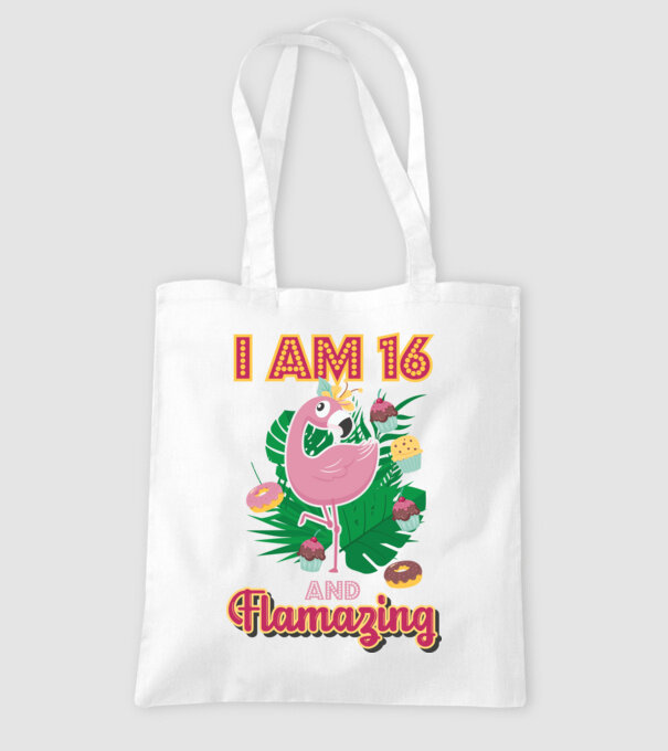 FLAMAZING Birthday 16 Years old model alb pe tricou