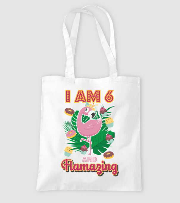 FLAMAZING Birthday 6 Years old model alb pe tricou