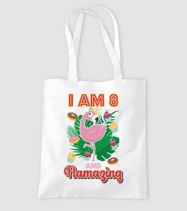 FLAMAZING Birthday 8 Years old model alb pe tricou