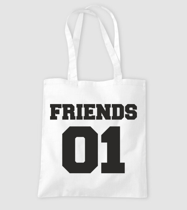 Friends 01 model alb pe tricou