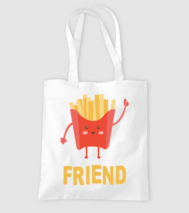 Friends cartofi model alb pe tricou