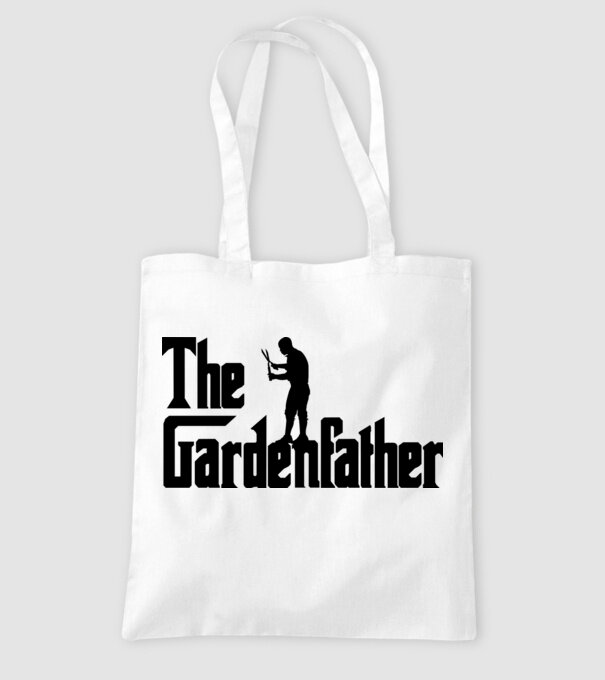 The Gardenfather model alb pe tricou