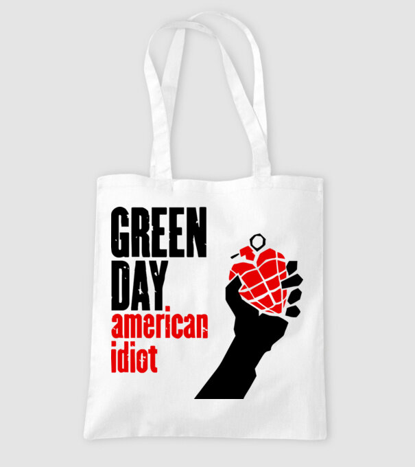 Greenday model alb pe tricou